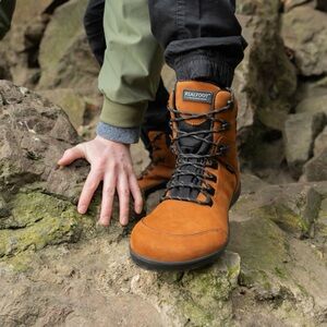 New Realfoot Barefoot Trekker High Light Brown Boots Brown; Men's EU 42 US 8.
